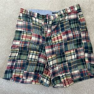 J Crew men’s madras shorts size 34